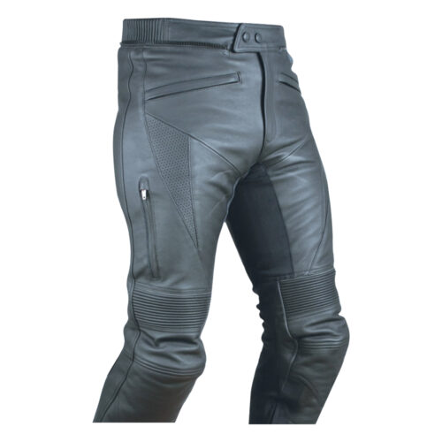 Tactical Leather Pants Kevlar® Cut & Heat Resistance Police Pro Biker Pant